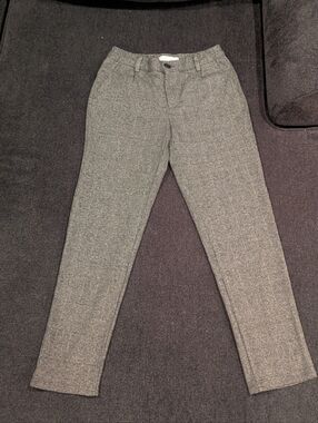 Girls s Gray Plaid Dress Pants